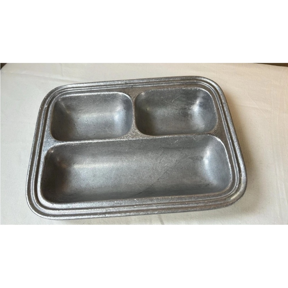 Vintage Armetale‎ Wilton Divided Serving Dish Tavern Pub Renaissance Props